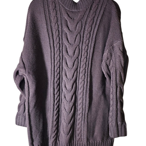 NWT Torrid Chocolate Brown Cable Knit Cardigan - Picture 3 of 4